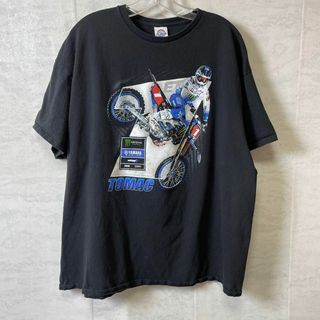 オフロード　バイクレース　ヤマハ　モンスター　サイズ2ＸＬ　黒ブラックメンズ古着(Tシャツ/カットソー(半袖/袖なし))