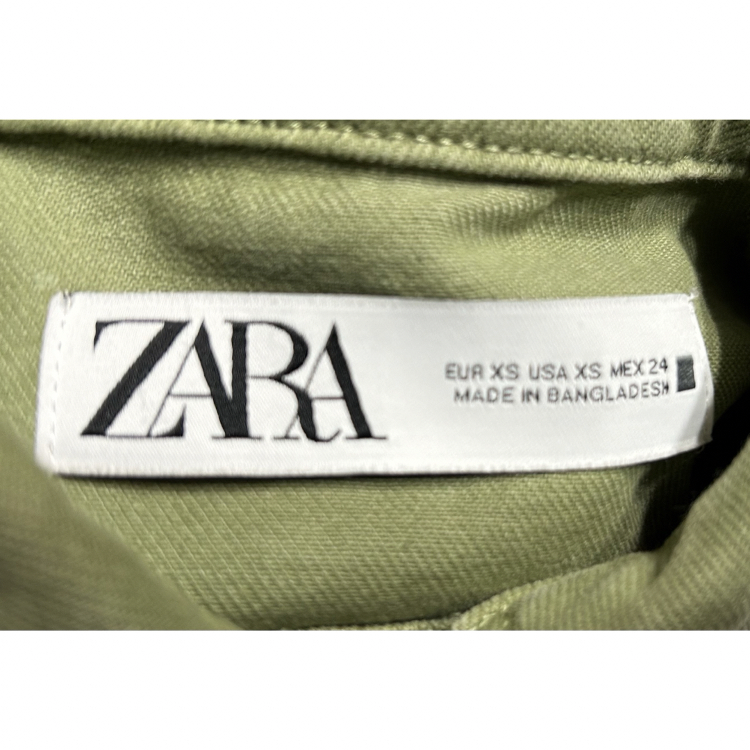 ZARA(ザラ)のZARA ジャケット カーキ レディースのジャケット/アウター(Gジャン/デニムジャケット)の商品写真