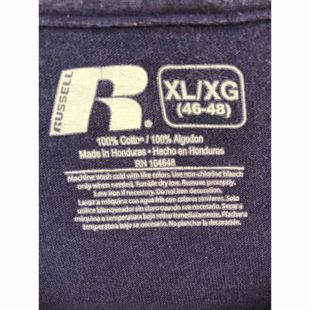 Russell Athletic(ラッセルアスレティック)のNCAA　オーバーン大学　タイガース　Tシャツ　XL　紺　USA古着 メンズのトップス(Tシャツ/カットソー(半袖/袖なし))の商品写真