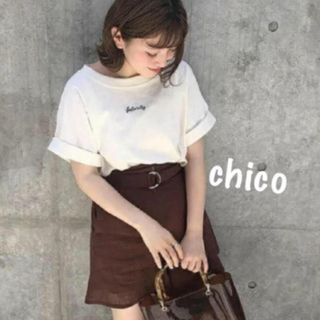 who's who Chico - 綿麻ハイウエストショートパンツ　チコ　who's who Chico