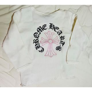 クロムハーツ(Chrome Hearts)のクロムハーツ ロンT【ピンクxブラック刺繍】(カットソー(長袖/七分))