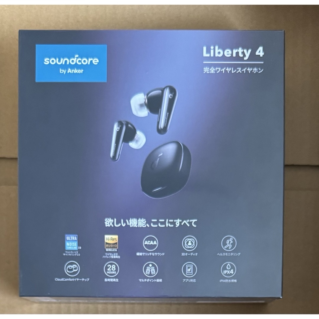 Anker(アンカー)のSoundcore Liberty4 スマホ/家電/カメラのオーディオ機器(ヘッドフォン/イヤフォン)の商品写真