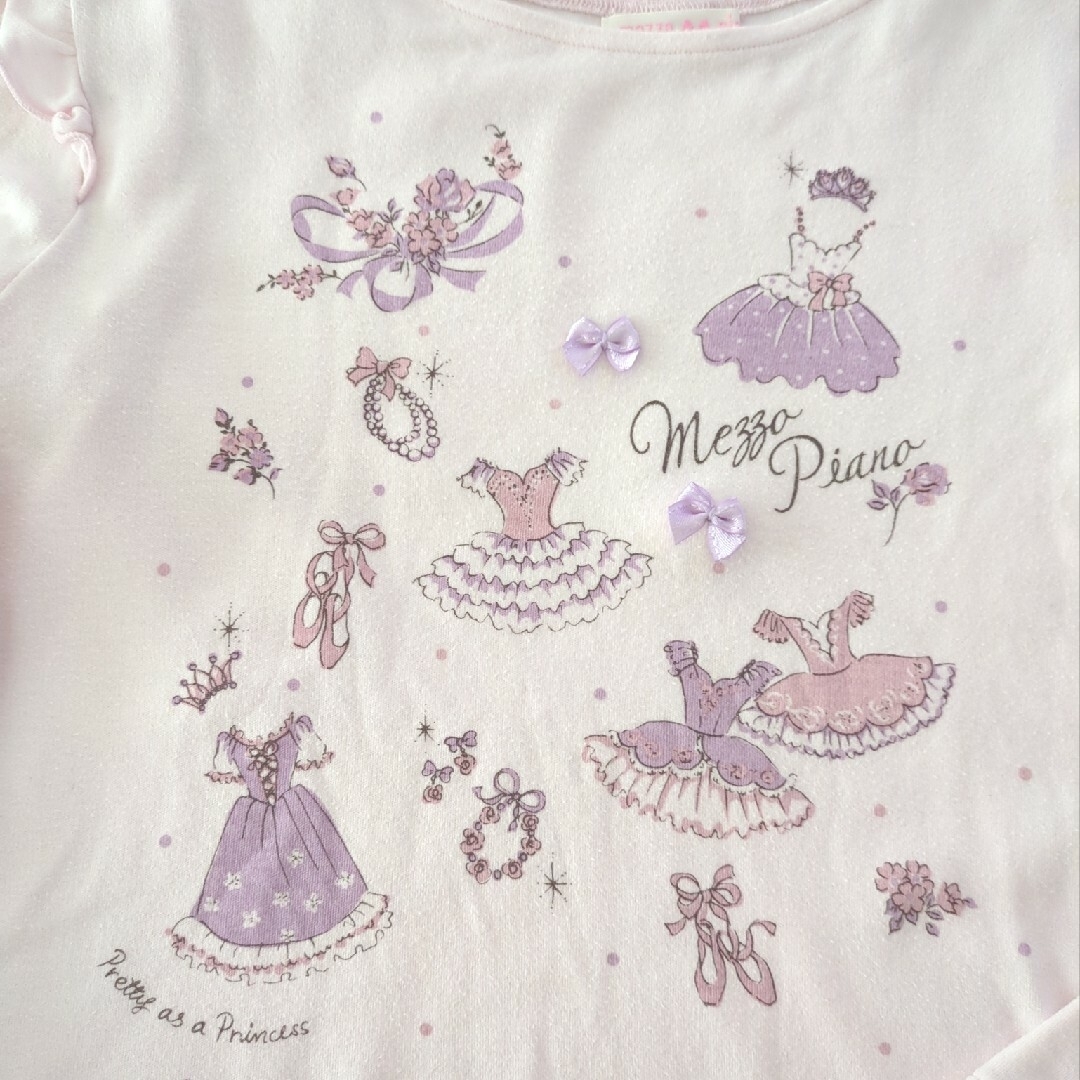 mezzo piano(メゾピアノ)のメゾピアノ140カットソー キッズ/ベビー/マタニティのキッズ服女の子用(90cm~)(Tシャツ/カットソー)の商品写真