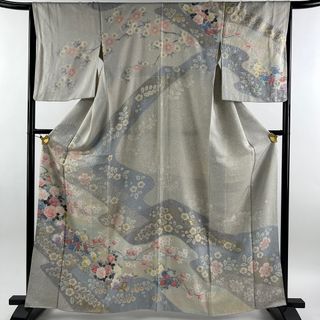 訪問着 身丈162.5cm 裄丈64.5cm 正絹 名品 【中古】(着物)