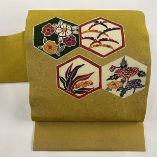 名古屋帯 美品 秀品 正絹 【中古】(帯)