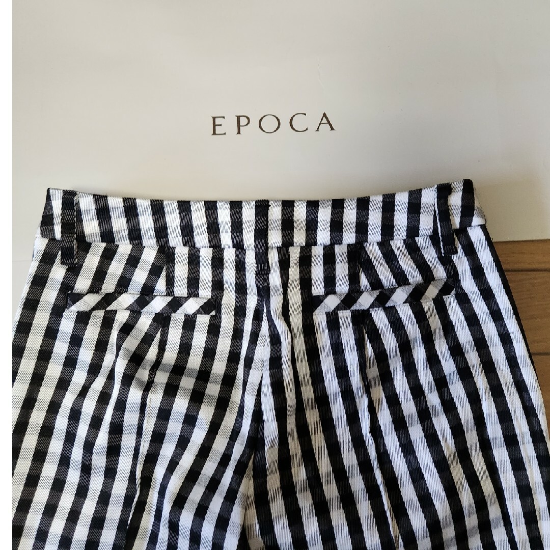 EPOCA(エポカ)の◆EPOCA エポカ◆定価40,000円　ギンガムチェック柄のクロップドパンツ レディースのパンツ(クロップドパンツ)の商品写真