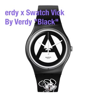 スウォッチ(swatch)のerdy x Swatch Vick By Verdy "Black" (腕時計)