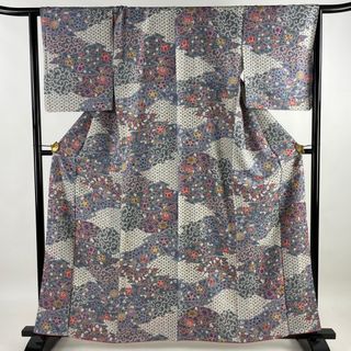 小紋 身丈161cm 裄丈65cm 正絹 美品 秀品 【中古】(着物)