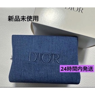 クリスチャンディオール(Christian Dior)のディオール ブルー ポーチ デニムポーチ 新品未使用 星形チャーム付き(ポーチ)