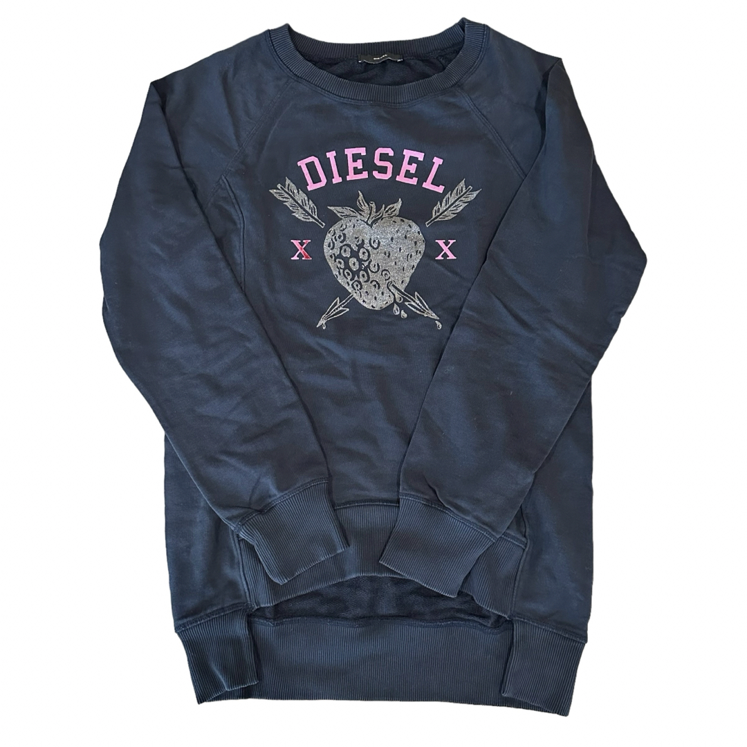 DIESEL(ディーゼル)の【最終値下げ5/5まで出品】DIESEL プルオーバー ロング 訳あり レディースのトップス(トレーナー/スウェット)の商品写真