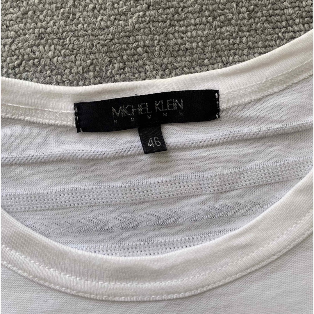 MK MICHEL KLEIN homme(エムケーミッシェルクランオム)のエムケーミッシェルクランオム　Tシャツ　MICHEL KLEIN HOMME M メンズのトップス(Tシャツ/カットソー(半袖/袖なし))の商品写真