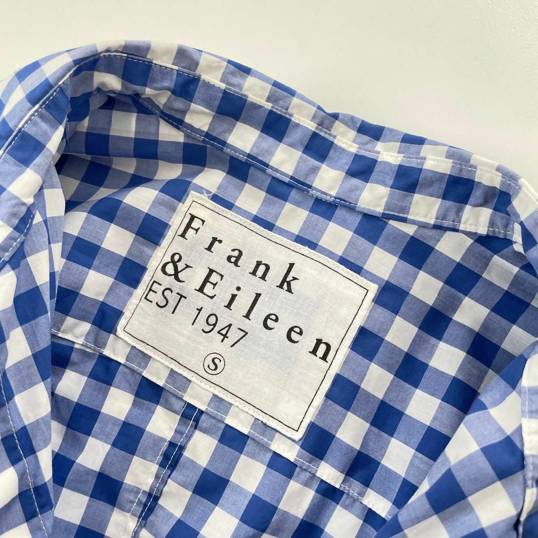 Frank&Eileen(フランクアンドアイリーン)のフランク&アイリーン　BARRY コットンチェックシャツ　ブルー レディースのトップス(シャツ/ブラウス(長袖/七分))の商品写真