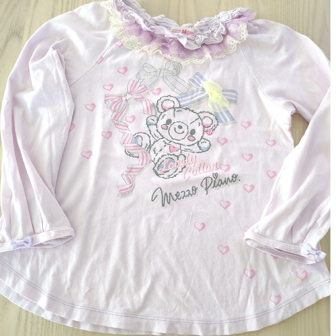 mezzo piano(メゾピアノ)のメゾピアノ140カットソー キッズ/ベビー/マタニティのキッズ服女の子用(90cm~)(Tシャツ/カットソー)の商品写真