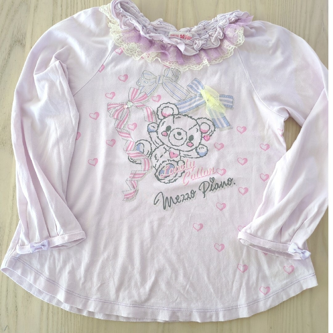 mezzo piano(メゾピアノ)のメゾピアノ140カットソー キッズ/ベビー/マタニティのキッズ服女の子用(90cm~)(Tシャツ/カットソー)の商品写真