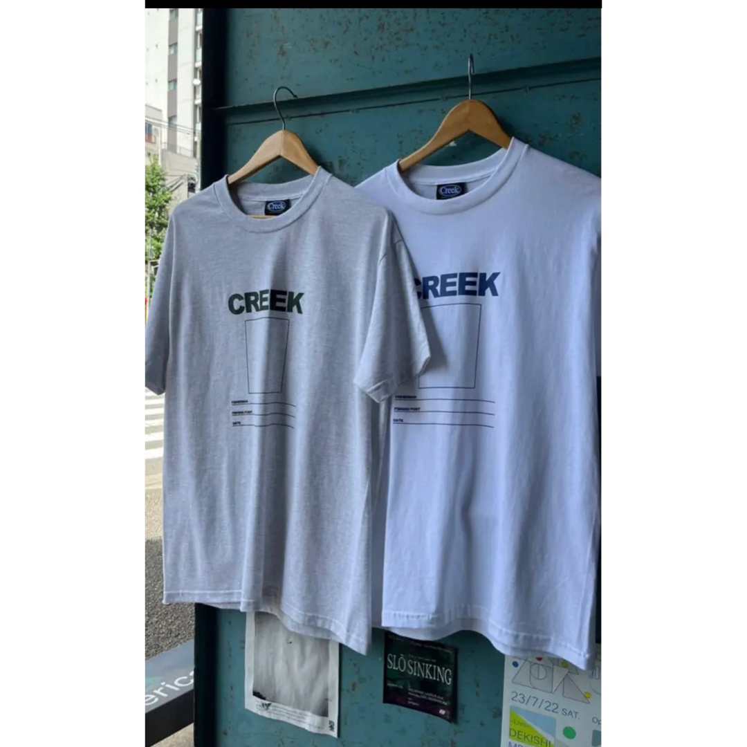 1LDK SELECT(ワンエルディーケーセレクト)のcreek angler device 半袖Tシャツ　ホワイト　未使用 メンズのトップス(Tシャツ/カットソー(半袖/袖なし))の商品写真