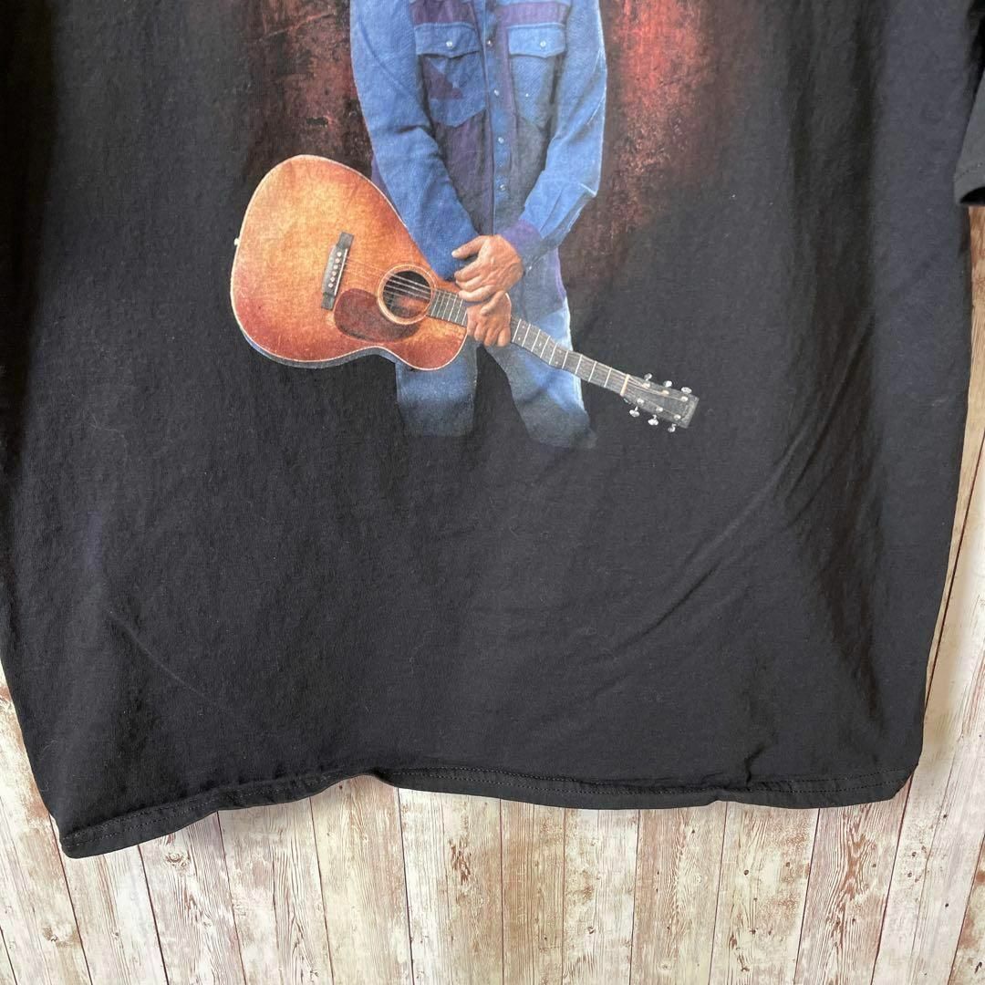 MUSIC TEE(ミュージックティー)のバンドＴシャツ　ミュージックＴ　オーバーサイズＸＬ　黒ブラック　両面ロゴ　古着 メンズのトップス(Tシャツ/カットソー(半袖/袖なし))の商品写真