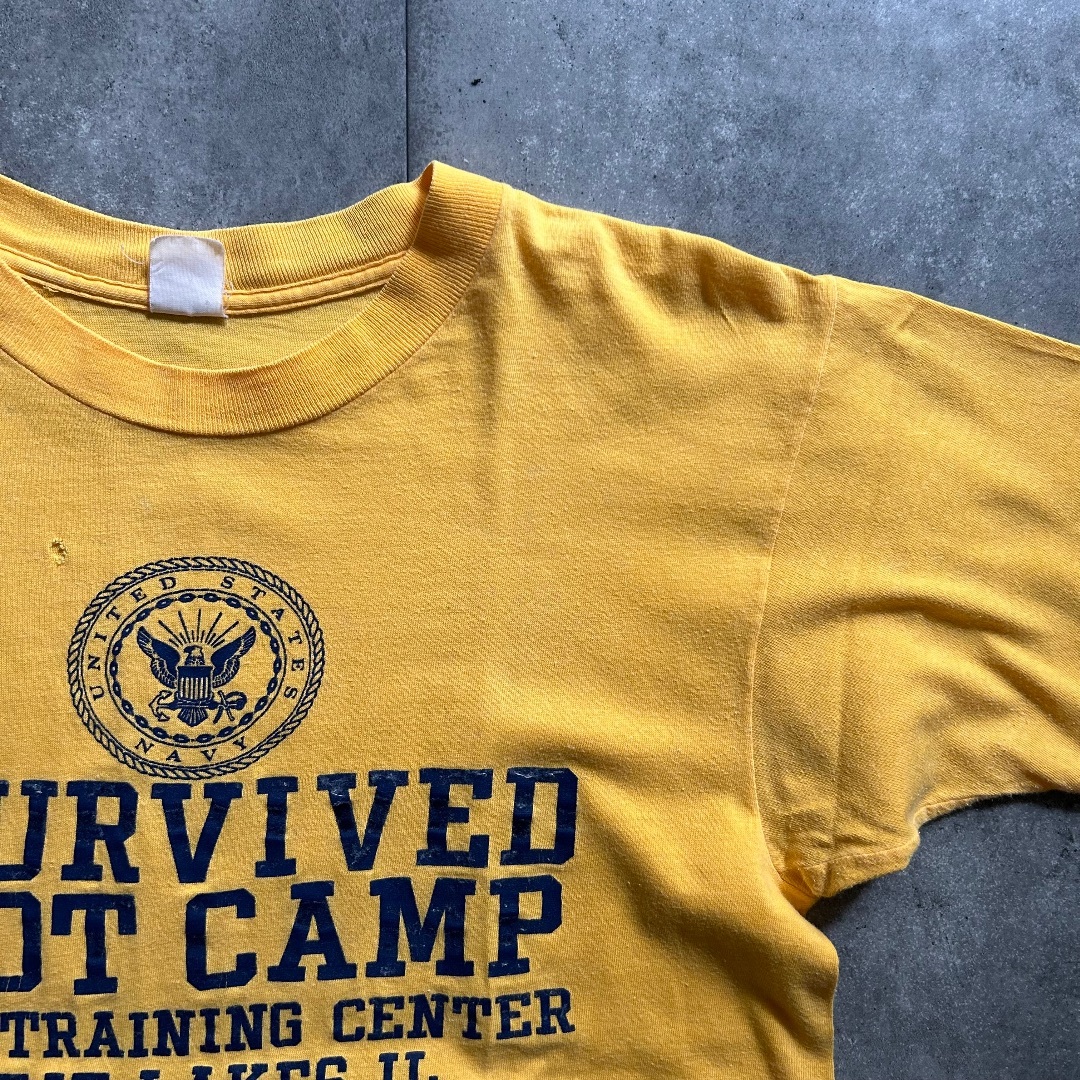 70s artex アルテックス tシャツ USA製 usnavy イエロー M メンズのトップス(Tシャツ/カットソー(半袖/袖なし))の商品写真