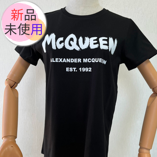 アレキサンダーマックイーン(Alexander McQueen)の匿名配送 Alexander McQueen アレキサンダー Tシャツ ブラック(Tシャツ(半袖/袖なし))