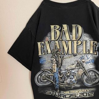 ヴィンテージ(VINTAGE)のスタージスモーターサイクルスカルバイクレーシングTシャツオートバイteetシャツ(Tシャツ/カットソー(半袖/袖なし))