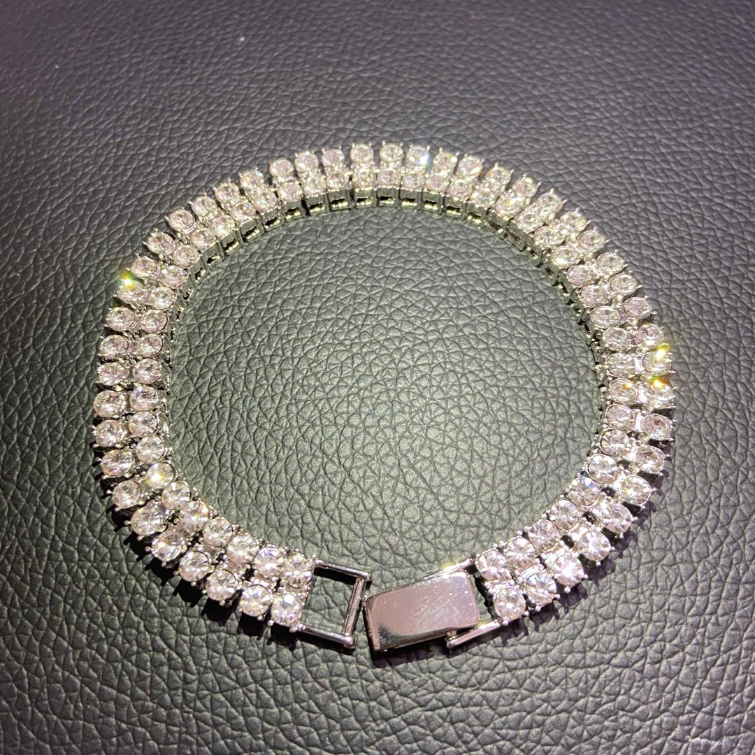 舐達麻着用 18k gp テニスブレスレット シルバー アバランチの 舐達麻着用 18k gp テニスブレスレット シルバー アバランチの