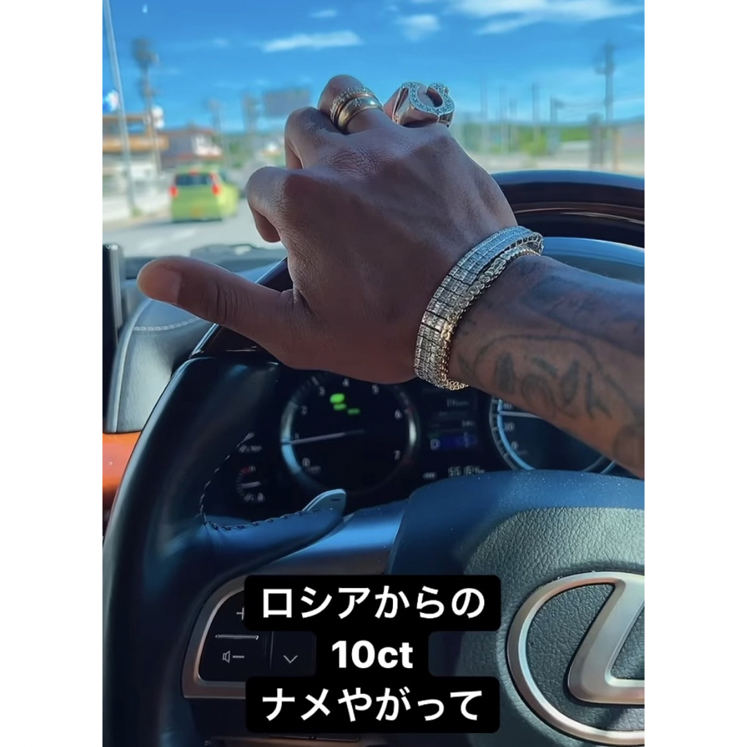 舐達麻着用 18k gp テニスブレスレット シルバー アバランチの 舐達麻着用 18k gp テニスブレスレット シルバー アバランチの