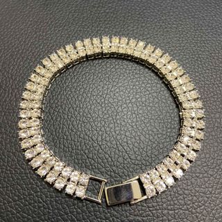 舐達麻着用 18k gp テニスブレスレット シルバー アバランチの 舐達麻着用 18k gp テニスブレスレット シルバー アバランチの