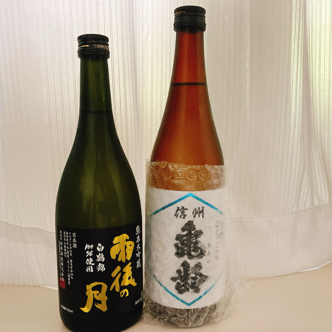 【新品・未開封】信州亀齢　ひとごこち　雨後の月　日本酒　720ml 2本セット 食品/飲料/酒の酒(日本酒)の商品写真