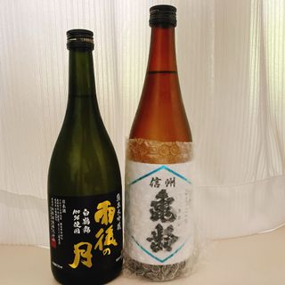 【新品・未開封】信州亀齢　ひとごこち　雨後の月　日本酒　720ml 2本セット(日本酒)