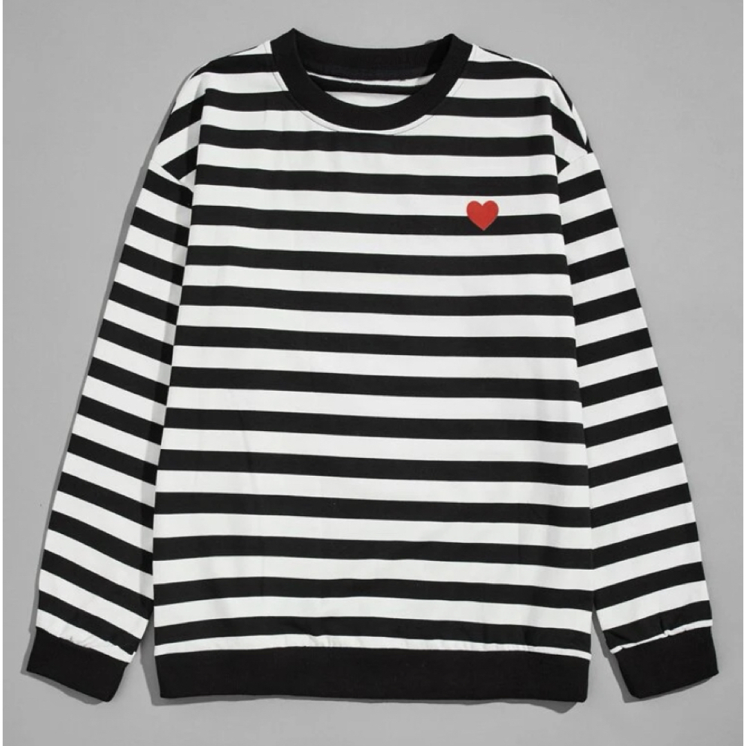 SHEIN(シーイン)のShein ROMWE ロンティ ボーダー メンズのトップス(Tシャツ/カットソー(七分/長袖))の商品写真