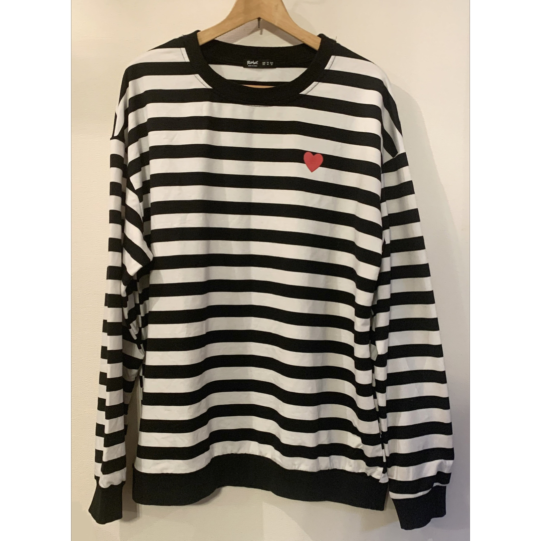 SHEIN(シーイン)のShein ROMWE ロンティ ボーダー メンズのトップス(Tシャツ/カットソー(七分/長袖))の商品写真