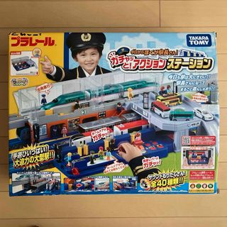 タカラトミー(Takara Tomy)の発展用部品あり　ガチャッと！アクションステーション➕別売部品(電車のおもちゃ/車)