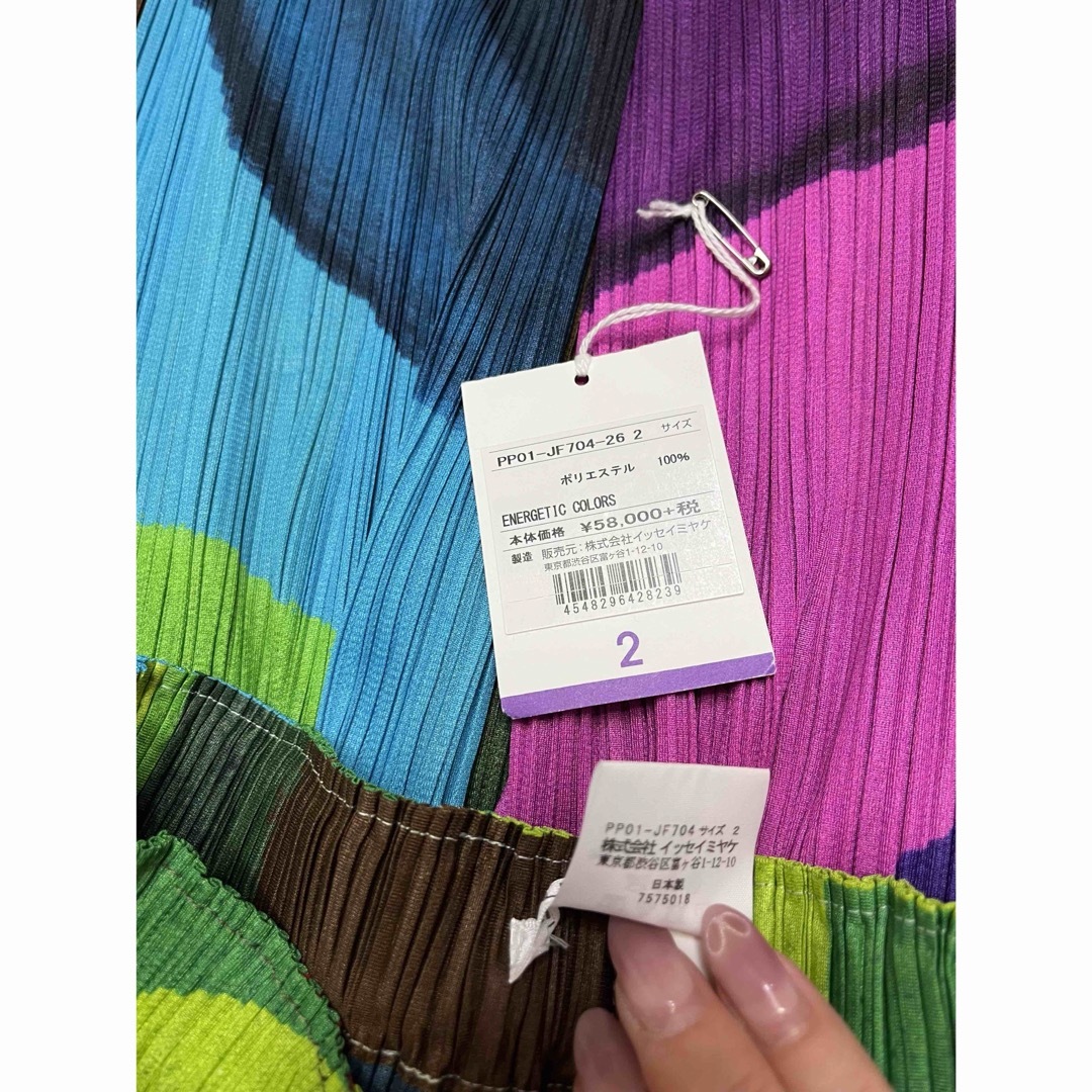 PLEATS PLEASE ISSEY MIYAKE(プリーツプリーズイッセイミヤケ)の希少 プリーツプリーズ energetic colors  ワイドパンツ   レディースのパンツ(カジュアルパンツ)の商品写真