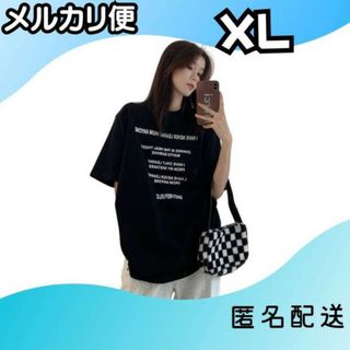 Tシャツ トップス ハン半そで ラウンドネック レディース　XL(Tシャツ(長袖/七分))