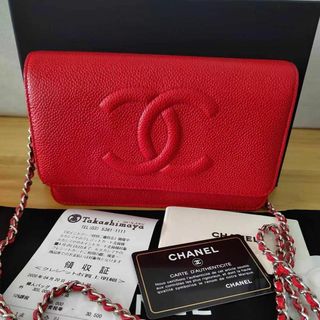 シャネル(CHANEL)の極美品 CHANELチェーンウォレット(ショルダーバッグ)