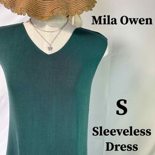 ミラオーウェン(Mila Owen)のMila Owen サマーニット スリット ノースリーブ ワンピース 4d28(ロングワンピース/マキシワンピース)