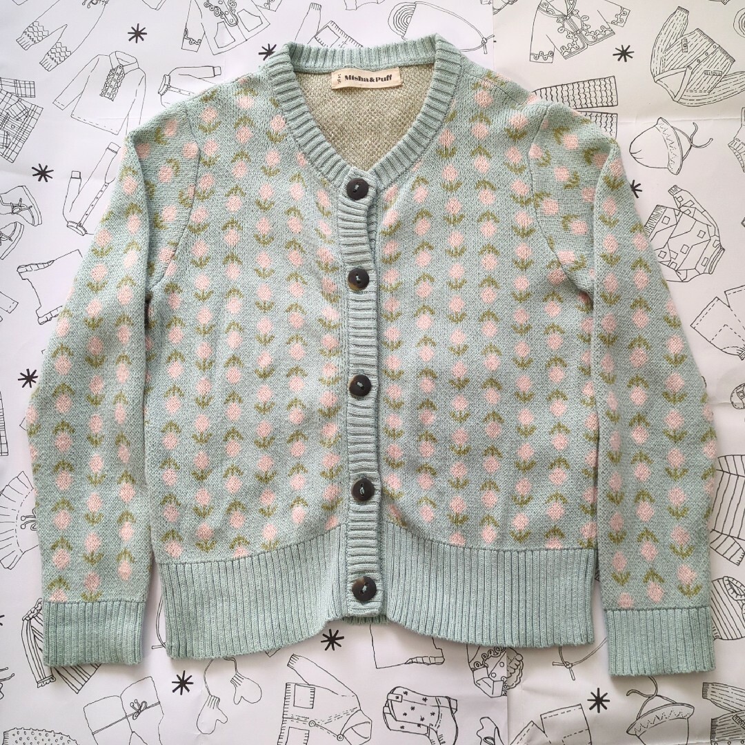 Misha & Puff(ミーシャアンドパフ)のMisha&Puff  Virginia Cardigan 3-4y キッズ/ベビー/マタニティのキッズ服女の子用(90cm~)(カーディガン)の商品写真