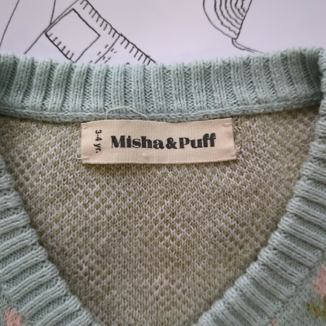 Misha & Puff(ミーシャアンドパフ)のMisha&Puff  Virginia Cardigan 3-4y キッズ/ベビー/マタニティのキッズ服女の子用(90cm~)(カーディガン)の商品写真