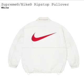 シュプリーム(Supreme)のSupreme / Nike Ripstop Pullover White S(ナイロンジャケット)