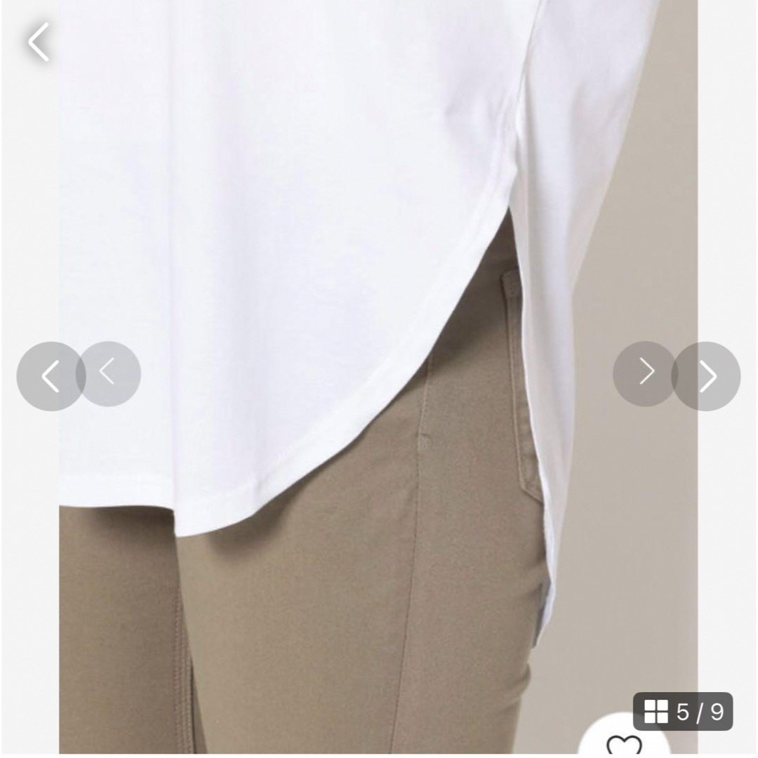 UJOH(ウジョー)のUJOH Ujoh（ウジョ―）カーブヘムTシャツ レディースのトップス(Tシャツ(半袖/袖なし))の商品写真