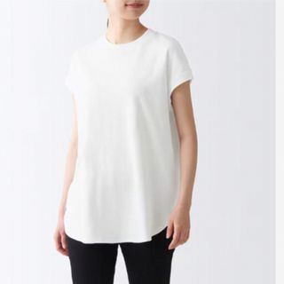 ムジルシリョウヒン(MUJI (無印良品))の無印良品　フレンチスリーブ　ロングTシャツ　(Tシャツ(半袖/袖なし))