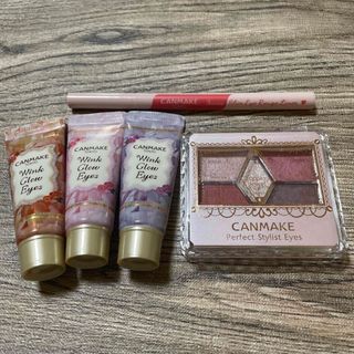 キャンメイク(CANMAKE)のCANMAKE アイシャドウ アイライナー 5点まとめ売り(アイシャドウ)