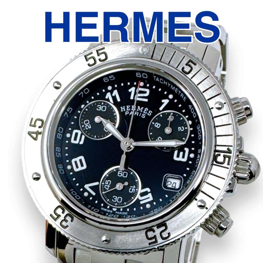 Hermes(エルメス)のエルメス クリッパー ダイバー CL2.310 クロノグラフ レディース 時計 レディースのファッション小物(腕時計)の商品写真