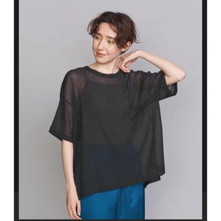 ビューティアンドユースユナイテッドアローズ(BEAUTY&YOUTH UNITED ARROWS)のBY シアークレープショートスリーブカットソー(Tシャツ(半袖/袖なし))