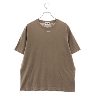 KITH キス 20SS JFK T-SHIRT ミニボックスロゴ クルーネック半袖Tシャツ ベージュ 20-071-060-0165-3-0(Tシャツ/カットソー(半袖/袖なし))