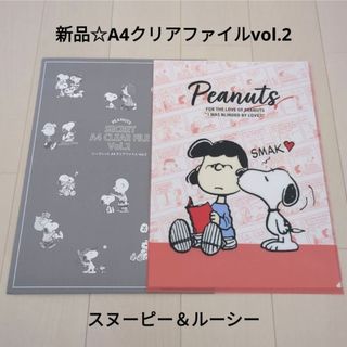 スヌーピー(SNOOPY)の新品☆シークレットA4シングルクリアファイルvol.2/スヌーピー＆ルーシー(クリアファイル)