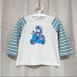 ファミリア(familiar)のファミリア ベビー トップス 長袖 ロンT ボーダー 80㎝(Ｔシャツ)