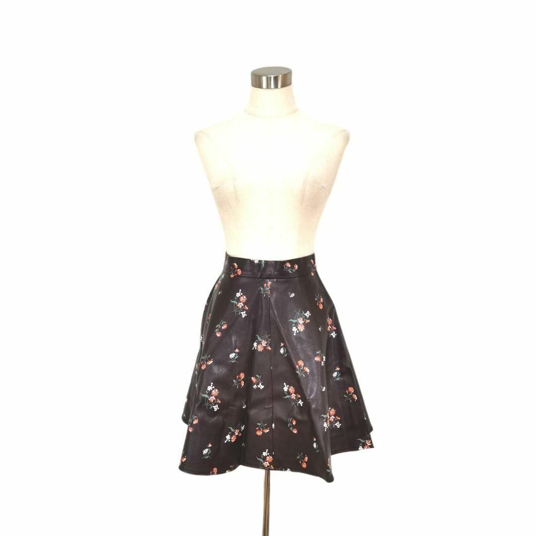 【M】MERCURYDUO マーキュリーデュオ 花柄 レザー スカート レディースのスカート(ミニスカート)の商品写真