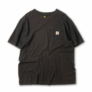 カーハート(carhartt)のアメリカ企画 カーハート ポケットTシャツ フェード ブラック(Tシャツ/カットソー(半袖/袖なし))