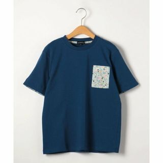 ユナイテッドアローズグリーンレーベルリラクシング(UNITED ARROWS green label relaxing)の【NAVY】TJ 花柄ポケットTEE 140cm-150cm(Tシャツ/カットソー)