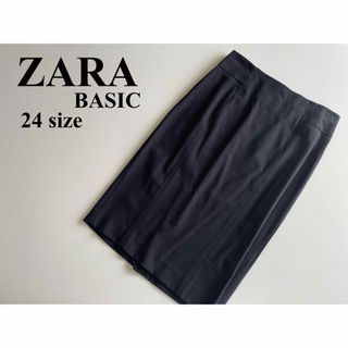 ザラ(ZARA)のZARA ザラ スカート スーツ スリット 膝丈 細見え オフィス(ひざ丈スカート)